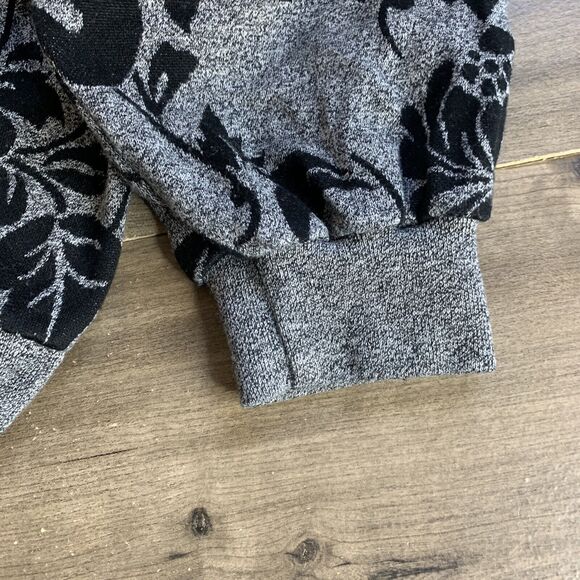 VTG Alfred Dunner Womens Sweatshirt Floral Padded Gray Size 2X Elastic Hem USA - Picture 6 of 11